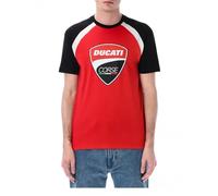 GP GRUPPO PRITELLI T-Shirt Uomo Ducati Racing - Logo Scudetto (IT, Testo, XXL, Regular, Regular, Rosso)