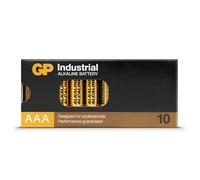 GP IND10 AAA - Batteria alcalina industriale, AAA (micro), confezione da 10 pez