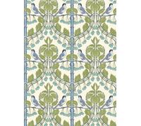 GP & J Baker Carta da parati Birds & Cherries - Green/ Blue