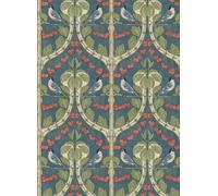 GP & J Baker Carta da parati Birds & Cherries - Indigo
