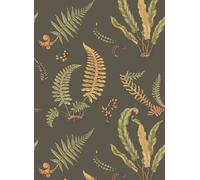 GP & J Baker Carta da parati Ferns - Charcoal