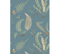 GP & J Baker Carta da parati Ferns - Denim