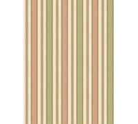 GP & J Baker Carta da parati Melbourne Stripe - Soft Red/ Green
