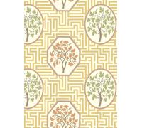 GP & J Baker Carta da parati Royal Maze - Ochre