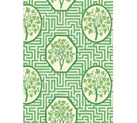 GP & J Baker Carta da parati Royal Maze - Royal Green
