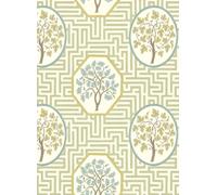 GP & J Baker Carta da parati Royal Maze - Sage