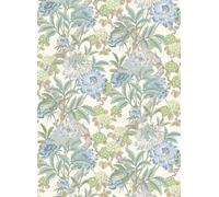 GP & J Baker Carta da parati Summer Peony - Aqua