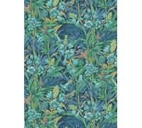 GP & J Baker Carta da parati Trumpet Flowers - Indigo/ Teal