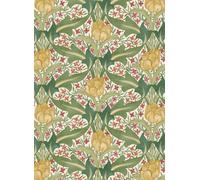 GP & J Baker Carta da parati Tulip & Jasmine - Red/ Green