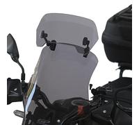 GP KOMPOZIT Estensione universale regolabile per parabrezza moto, deflettore a clip spoiler (fumé)