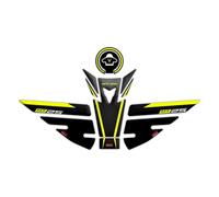 GP Kompozit Per MT-25/MT-3 2015-2019 Adesivo compatibile per strisce di carro armato nero-giallo