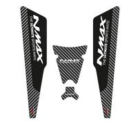 GP Kompozit Per NMAX 125-155 2015-2020 Set di pastiglie per serbatoio compatibile nero-carbonio