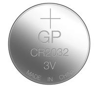 GP Lithium Cell Battery CR2032, 3V, 2-