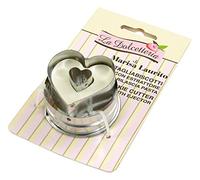 GP & ME GPP820041 Tagliabiscotti con Estrattore 4 Forme Dolcetteria, Acciaio, Grigio, 5x5x3.5 cm