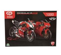 GP Moto Sport Ducati 916 Puzzle 2D - 1000 Pezzi, Rosso, Opera d'arte altamente dettagliata, perfetto per collezionisti, appassionati di Ducati e appassionati di moto - 68,5 x 50,8 cm