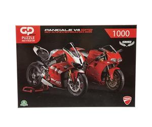 GP Moto Sport Ducati 916 Puzzle 2D - 1000 Pezzi, Rosso, Opera d'arte altamente dettagliata, perfetto per collezionisti, appassionati di Ducati e appassionati di moto - 68,5 x 50,8 cm
