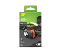 GP PHR16 Torcia Frontale Ricaricabile LED 300 Lumen USB-C IPX6 Nera