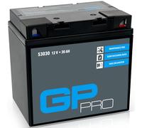 GP-PRO 53030 Batteria al gel, 12 V, 30 Ah (compatibile con i modelli SLA53030/C60-N30-A), per quad, trattore da prato, ecc., colore: antracite/blu/nero