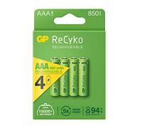GP ReCyko 4 x 850 mAh AAA batterie ricaricabili pre-caricate 850 mAh