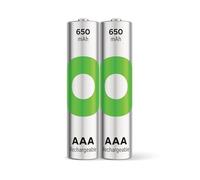 GP RECYKO - Batteria AAA Micro NiMH 650 mAh, 1,2 V, 2 pezzi