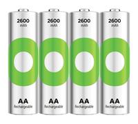 REC 2600 4AA - ReCyko, batteria ricaricabile NiMH, AA (batteria stilo), 2600 mA