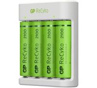 4 STILO RICARICABILI E411 Ministilo AAA Stilo AA ReCyko+ Caricatore USB NiMH
