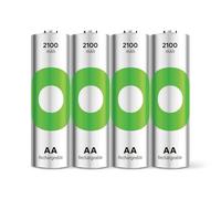 REC 2100 4AA - ReCyko, batteria ricaricabile NiMH, AA (batteria stilo), 2100 mA