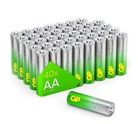GP Super alcaline AA Mignon, LR06, 1,5 V, confezione da 40 pezzi, ideale per l'alimentazione di dispositivi di uso quotidiano - La nuova tecnologia G-TECH