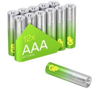 AAA GP - Batterie alcaline Super 1,5 V, 12 pezzi