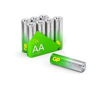 GP Super batterie alcaline AA Mignon, LR06, 1,5 V, 8 pezzi, ideali per l'alimentazione di dispositivi di uso quotidiano - La nuova tecnologia G-TECH