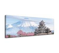 GP TONER Dipinto su tela NaturaTempio giapponese 120X40