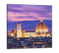 GP TONER Quadro su tela Architettura Firenze 90x90 cm Italia Cattedrale