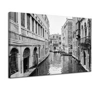 GP TONER Quadro su tela bianco e nero Venezia 120X80 cm