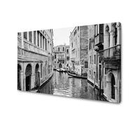 GP TONER quadro su tela bianco e nero Venezia 60X40 cm