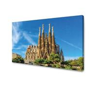 GP TONER Quadro su tela decorazione dell'ufficio e della casa Sagrada Familia Barcellona Spagna 60x40 cm