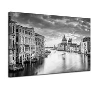 GP TONER Quadro su tela Venezia bianco e nero 120X80 cm