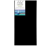 GP TONER Tela per Dipingere, Tele Dipingere Cotone Nero, Forniture per artisti, strisce di legno di varie dimensioni 60x120 cm