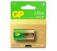 GP ULTRA ALKALINE D/LR20 - Battery. 2-Pack - Warranty: 12M NEW
