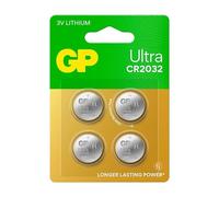 GP Ultra Lithium myning CR2032, confezione da 4