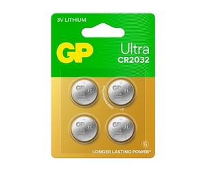 GP Ultra Lithium myning CR2032, confezione da 4