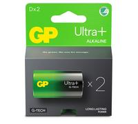 Gp - Ultra Plus Alkaline D-Batteri, 13A/Lr20, 2-Pack NUOVO