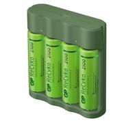 Gp USB Caricabatterie Aa / AAA + 4x Aa Recyko 2100mAh Mignon LR06 Batteria