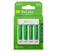 Gp USB Caricabatterie Aa / AAA + 4x Pile AAA Recyko 800mAh Micro LR03 Batteria