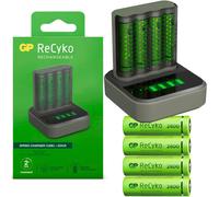 Gp USB Docking Caricabatterie Aa / AAA + 4 Aa Mignon Batteria Schnell-Lader