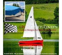 Gp14 Gommone Antenna Up Premium su Misura Impermeabile Barca a Vela Cover Blu