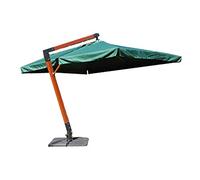 Gpb GPB044 Ombrello Averno in Legno, Verde, 2 Colli, 3 x 3 mt