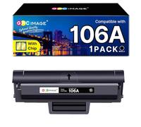 GPC Image 106A Con Chip Compatibili Sostituzione per HP 106A W1106A Cartuccia di Toner per Laser 107a 107r 107w per MFP 135a 135r 135w 135wg 137fnw 137fwg (Nero, 1-Pack)