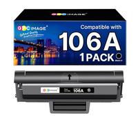 GPC Image 106A Con Chip Compatibili Sostituzione per HP 106A W1106A Cartuccia di Toner per Laser 107a 107r 107w per MFP 135a 135r 135w 135wg 137fnw 137fwg (Nero, 1-Pack)