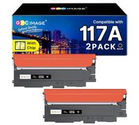 GPC Image 117A W2070A (Con Chip) Compatibile per HP 117A Toner per HP Color Laser MFP 178nwg 178nw 179fwg 179fnw 150w 150a 150nw (2 Nero)