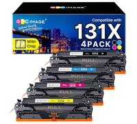 GPC Image 131X Toner Compatibili per HP 131A CF210A 131X CF210X CF211X CF213X CF212X per Laserjet Pro 200 Color MFP M276n M276nw M251n M251nw (Nero Ciano Magenta Giallo, 4-Pack)